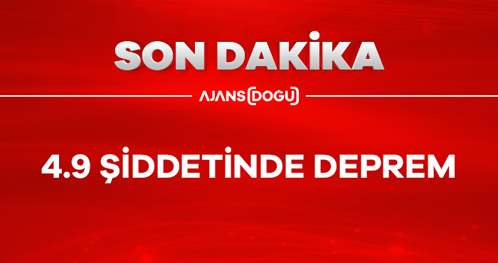 Erzurum'da 4,9 büyüklüğünde deprem