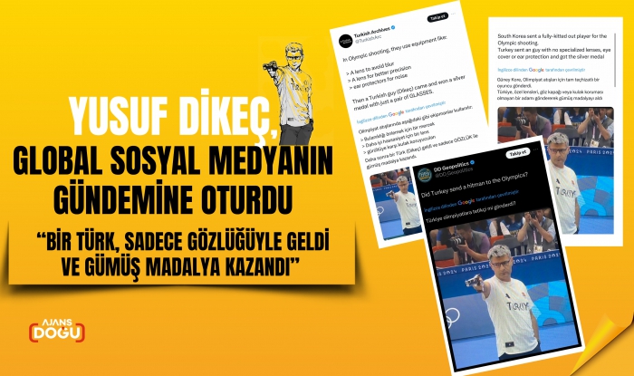 Bir Türk, sadece gözlüğüyle geldi ve gümüş madalyayı kazandı