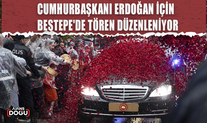 Cumhurbaşkanı Erdoğan için Beştepe'de tören düzenleniyor
