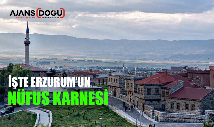 İşte Erzurum'un nüfus karnesi
