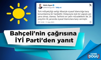 Bahçeli'nin çağrısına  İYİ Parti'den yanıt