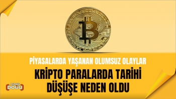 Kripto paralarda tarihi düşüş