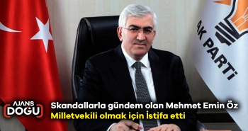 Skandallarla gündem olan Mehmet Emin Öz Milletvekili olmak için İstifa etti