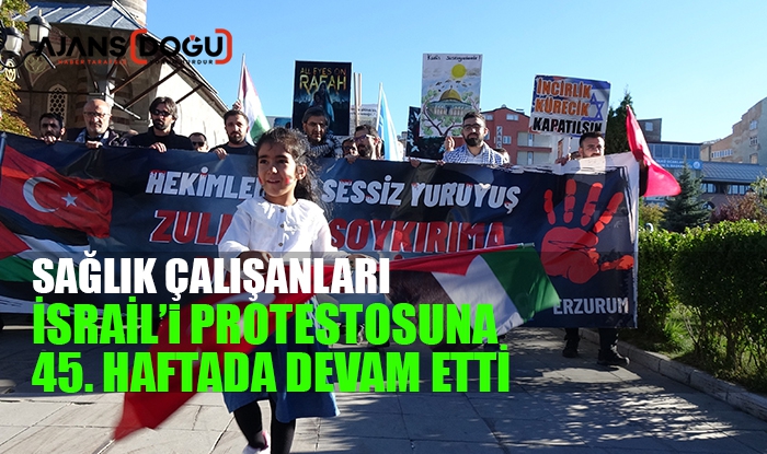 Sağlık çalışanlarının İsrail'i protestoları 45’nci haftada devam etti
