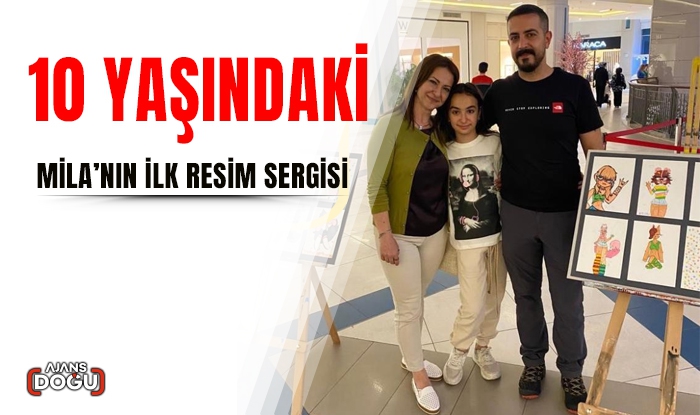 10 yaşındaki Mila’nın ilk resim sergisi