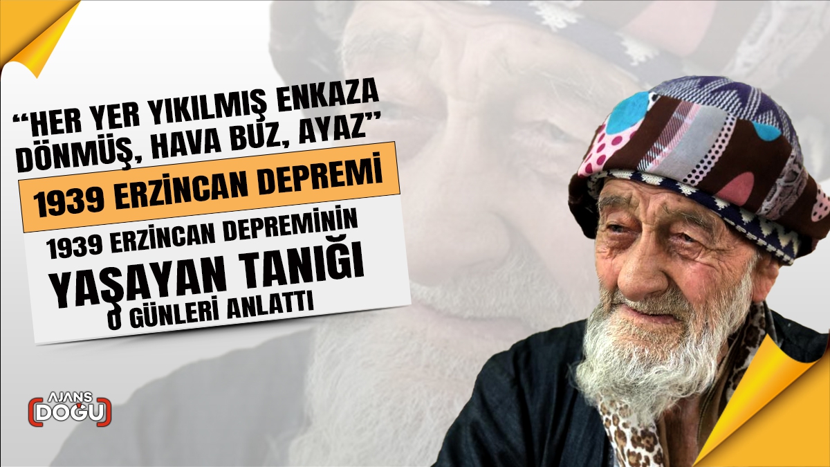 107 yaşındaki Güloğlu: “Her yer yıkılmış enkaza dönmüş, hava buz, ayaz