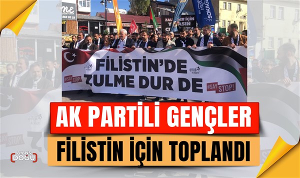 AK Partili gençler Filistin için toplandı