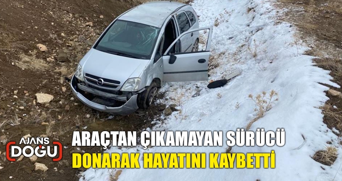 Araçtan çıkamayan sürücü donarak hayatını kaybetti