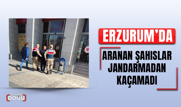 Aranan şahıslar jandarmadan kaçamadı