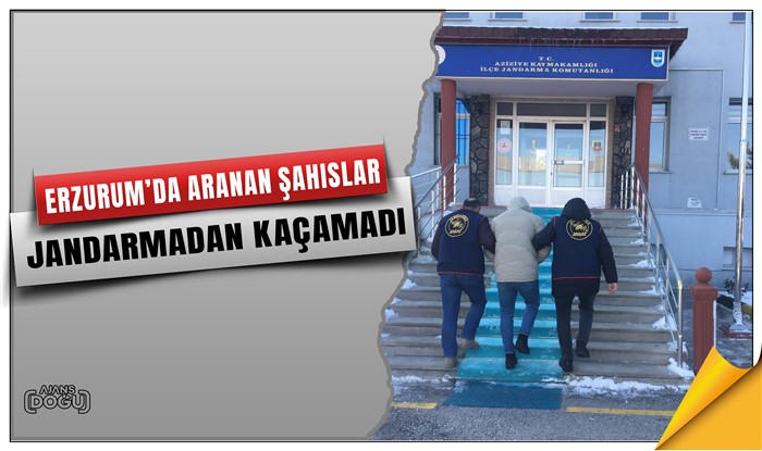 Aranan şahıslar jandarmadan kaçamadı