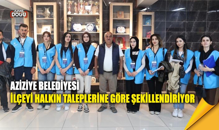 Aziziye Belediyesi ilçeyi halkın taleplerine göre şekillendiriyor