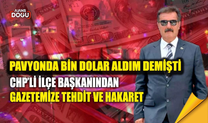 CHP’li başkandan gazetemize tehdit