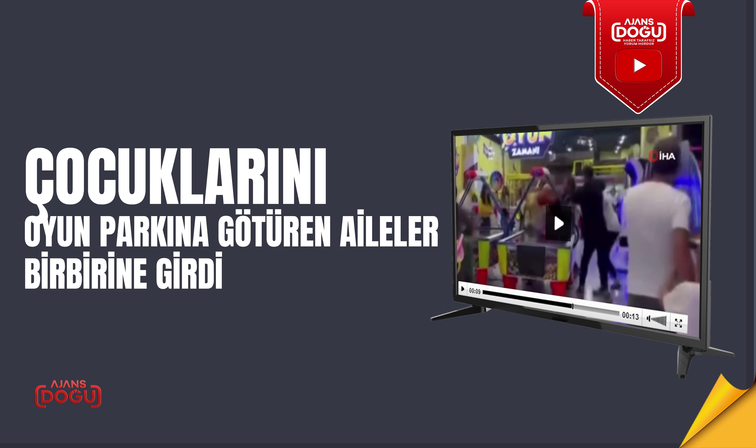 Çocuklarını oyun parkına götüren aileler birbirine girdi