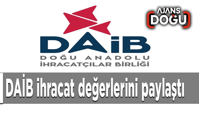 DAİB ihracat değerlerini paylaştı