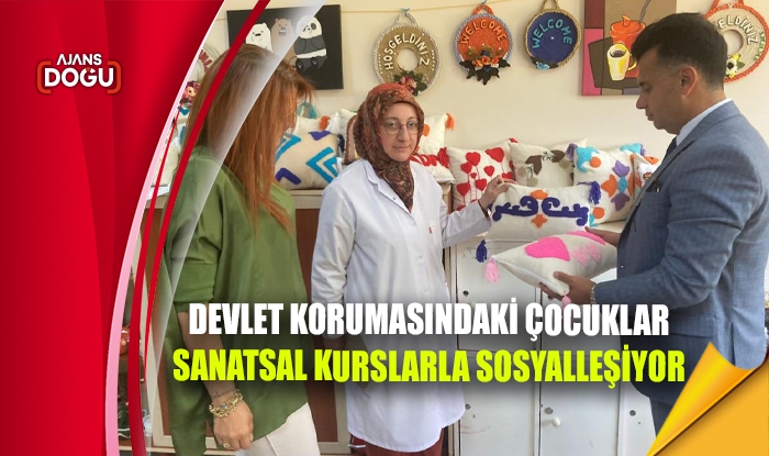 Devlet korumasındaki çocuklar sanatsal kurslarla sosyalleşiyor