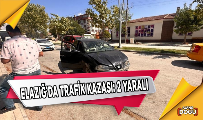 Elazığ’da trafik kazası: 2 yaralı