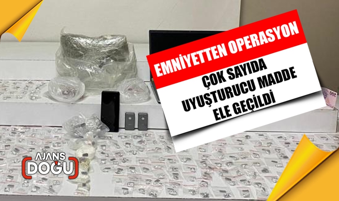 Emniyetten operasyon: Çok sayıda uyuşturucu madde ele geçirildi