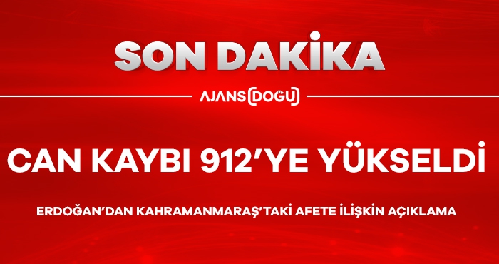 Erdoğan'dan Kahramanmaraş depremine ilişkin açıklama