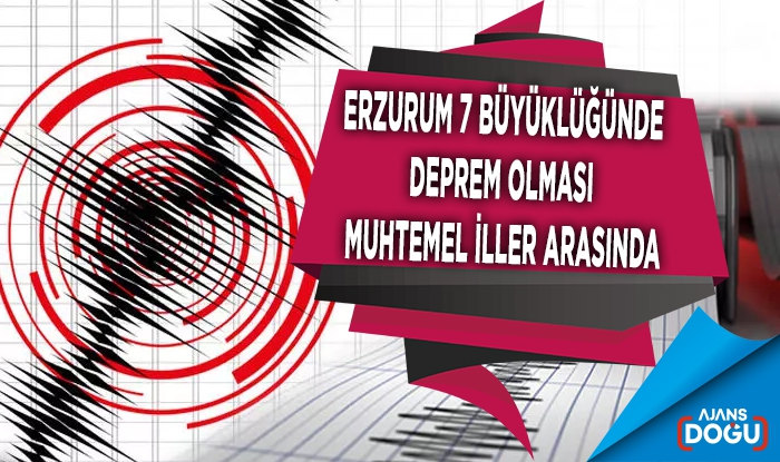 Erzurum 7 büyüklüğünde deprem olması muhtemel iller arasında