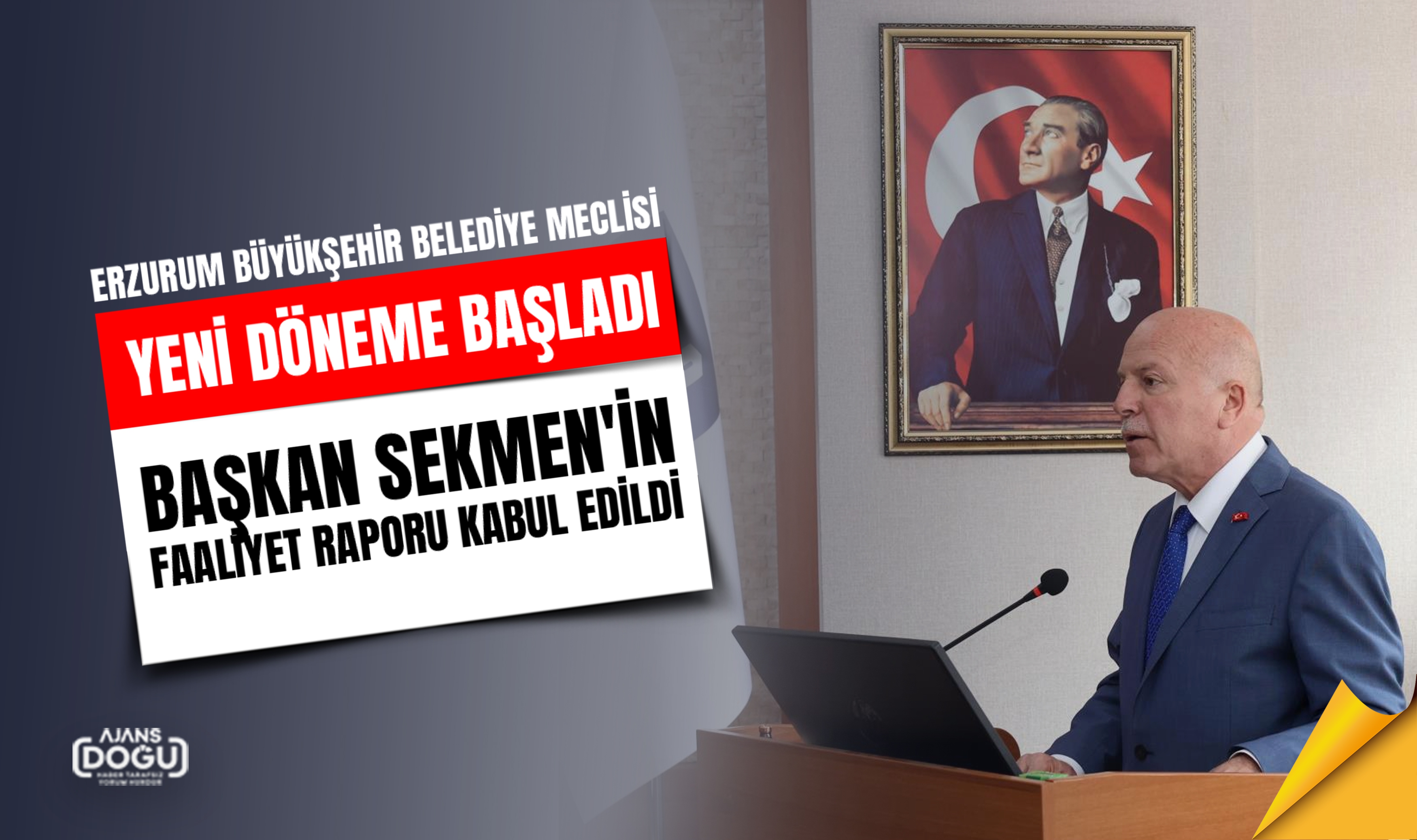 Erzurum Büyükşehir Belediyesi’nin yeni dönemdeki meclisi toplandı