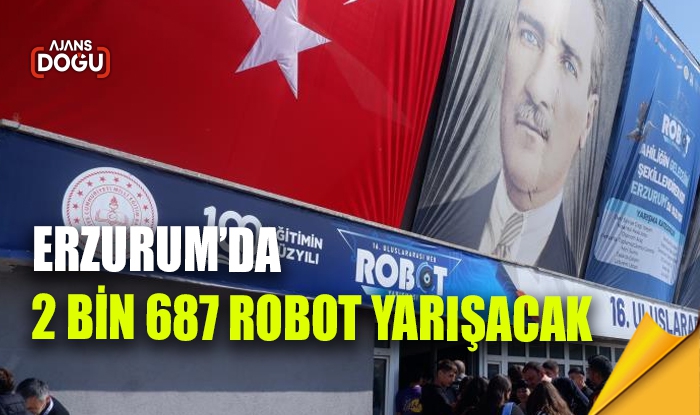 Erzurum’da 2 bin 687 robot yarışacak
