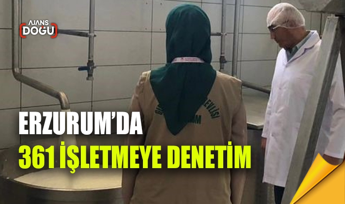 Erzurum’da 361 işletme denetlendi