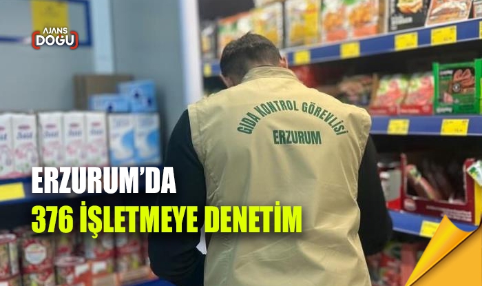 Erzurum’da 376 işletmeye denetim