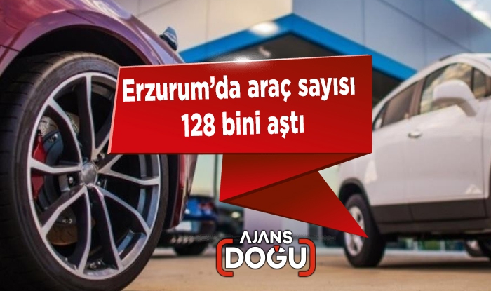 Erzurum’da araç sayısı 128 bini aştı
