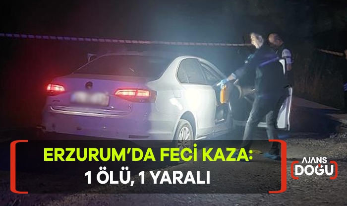 Erzurum'da feci kaza: 1 ölü, 1 yaralı