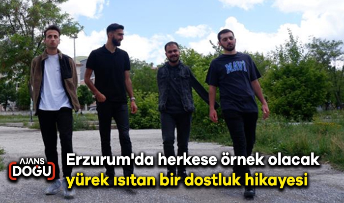 Erzurum'da herkese örnek olacak yürek ısıtan bir dostluk hikayesi