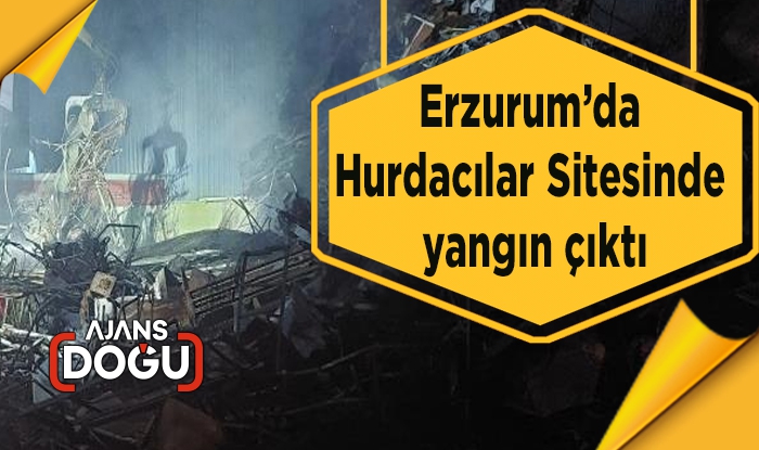 Erzurum’da Hurdacılar Sitesi’nde yangın çıktı