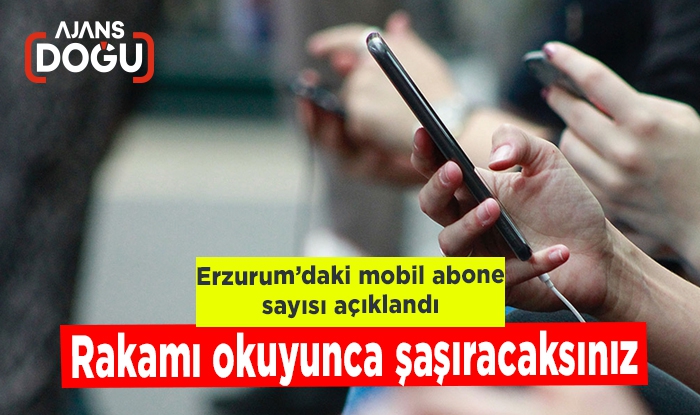 Erzurum’daki mobil abone sayısı açıklandı
