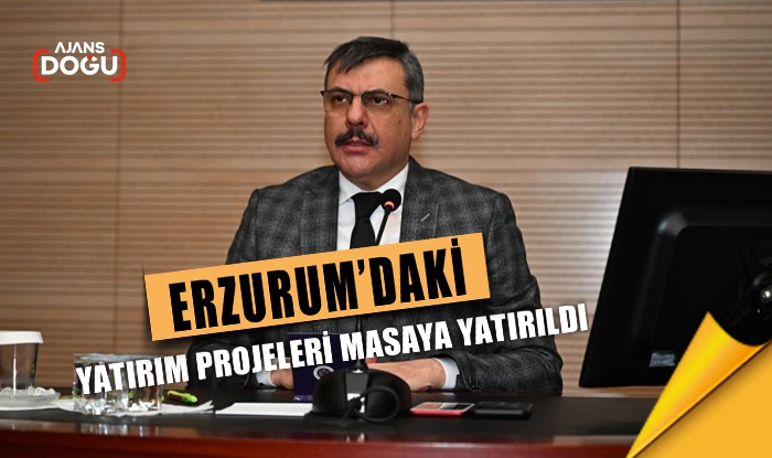 Erzurum’daki yatırım projeleri masaya yatırıldı