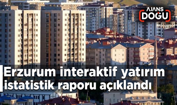 Erzurum interaktif yatırım istatistik raporu açıklandı