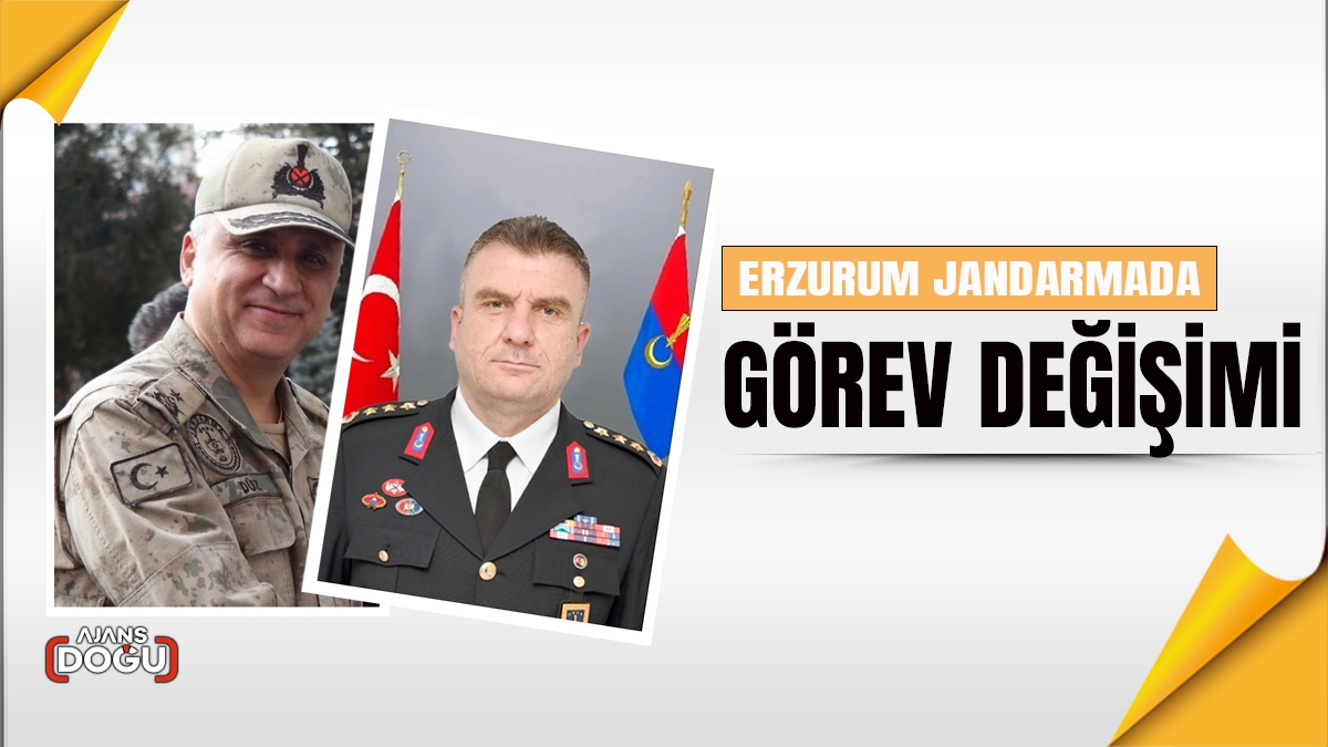 Erzurum jandarmada görev değişimi