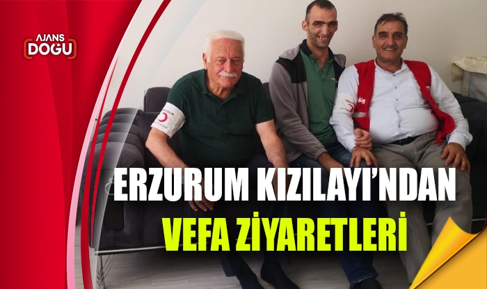 Erzurum Kızılayı’ndan vefa ziyaretleri