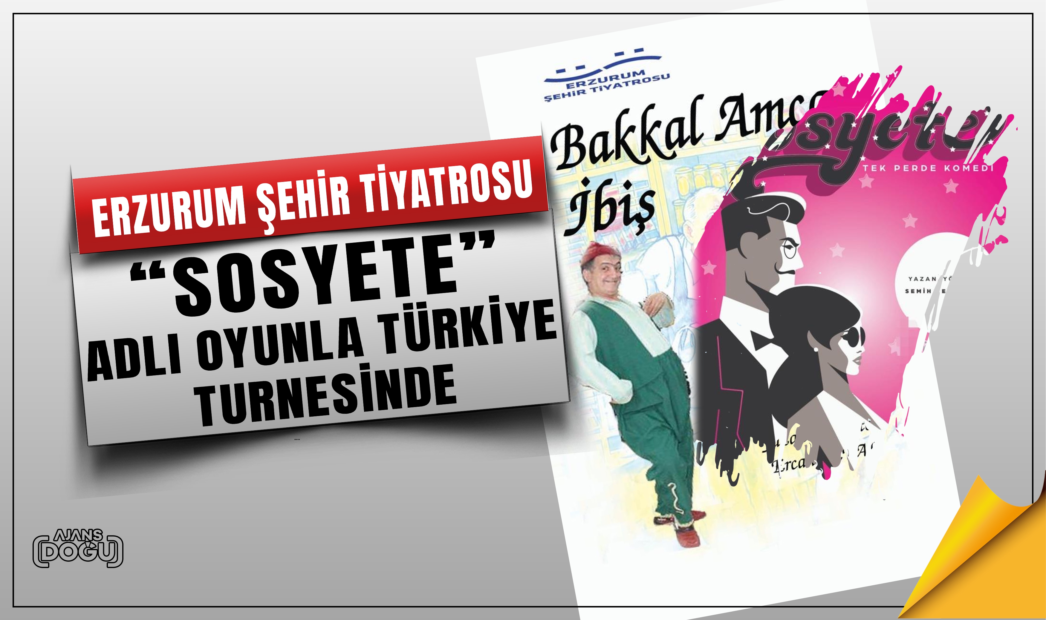 Erzurum Şehir Tiyatrosu “Sosyete” adlı oyunla Türkiye turnesinde