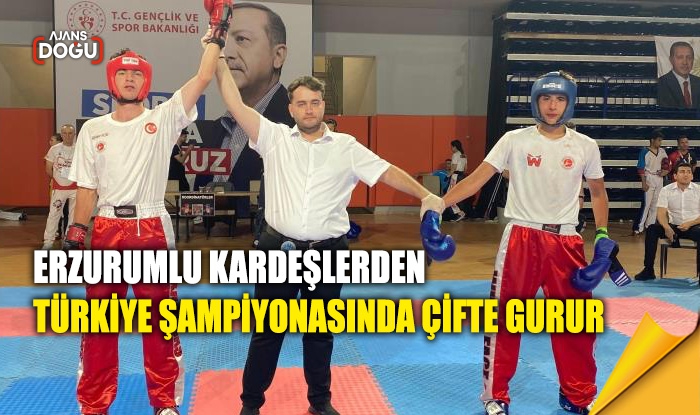 Erzurumlu kardeşlerden Türkiye şampiyonasında çifte gurur