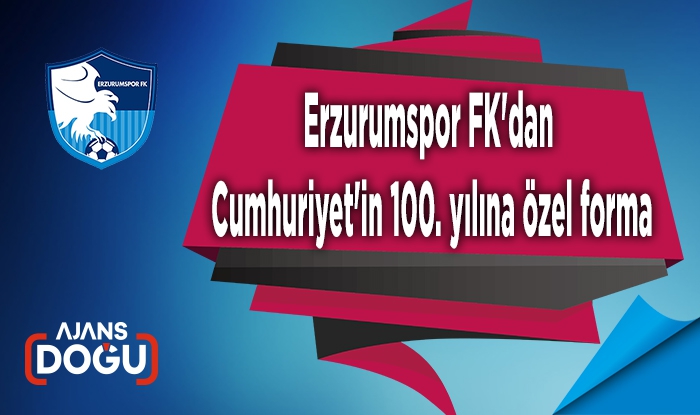 Erzurumspor FK'dan Cumhuriyet'in 100. yılına özel forma
