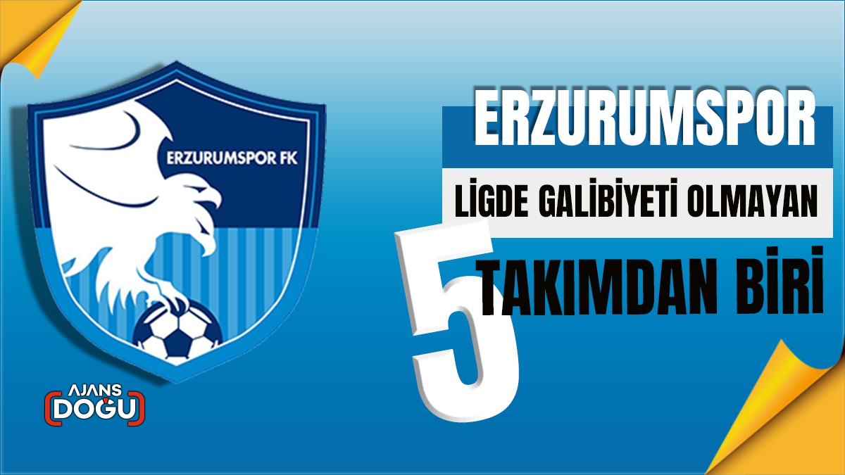 Erzurumspor ligde galibiyeti olmayan 5 takımdan biri