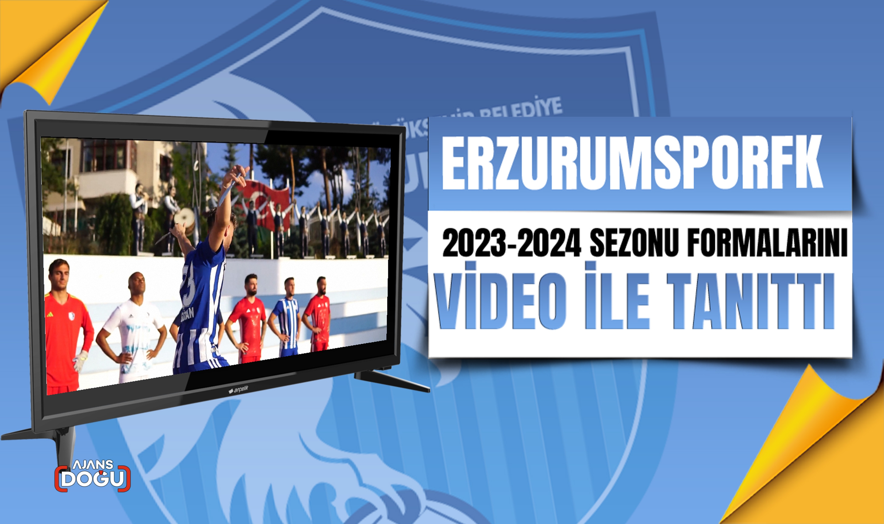 ErzurumsporFK 2023-2024 sezonu formalarını video ile tanıttı.