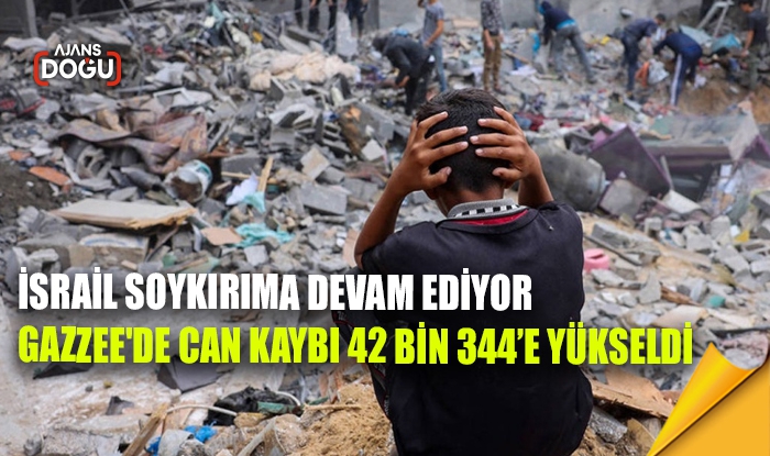 Gazze'de can kaybı 42 bin 344’e yükseldi