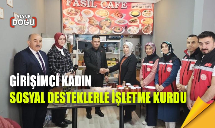 Girişimci kadın sosyal desteklerle işletme kurdu