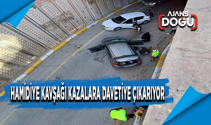 Hamidiye kavşağı kazalara davetiye çıkarıyor