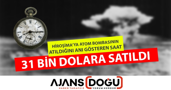 Hiroşima’ya atom bombasının atıldığı anı gösteren saat 31 bin dolara satıldı