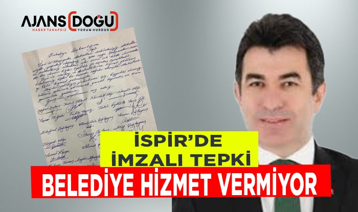 İspir’de imzalı tepki: Belediye hizmet vermiyor