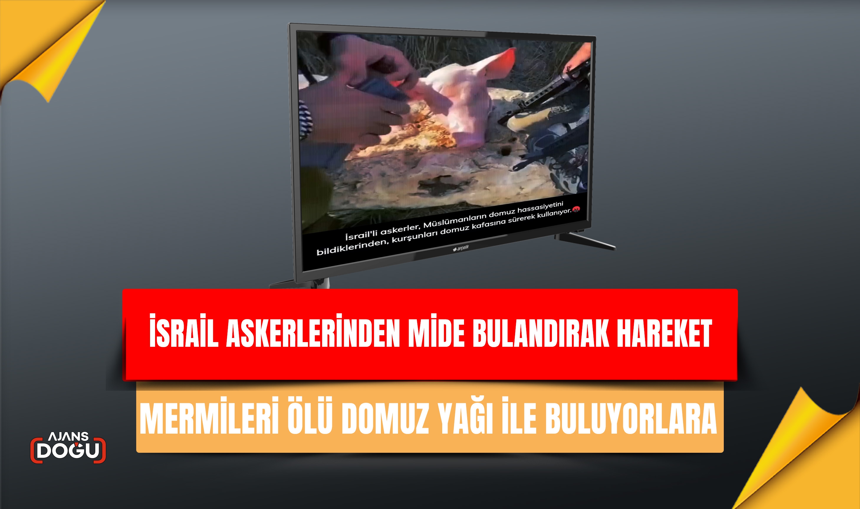 İsrail Askerlerinden mide bulandıran hareket.