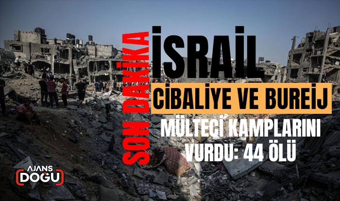 İsrail, Cibaliye ve Bureij mülteci kamplarını vurdu: 44 ölü
