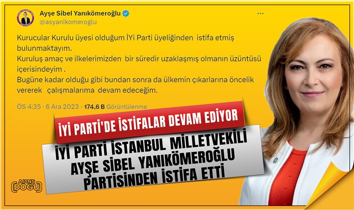 İYİ Parti'de istifalar devam ediyor