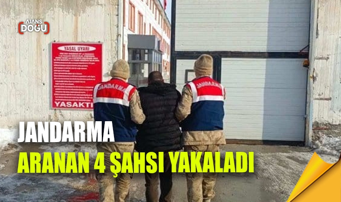 Jandarma aranan 4 şahsı yakaladı
